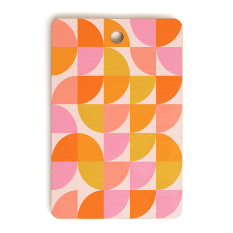June Journal Mid Century Mod Geometry Cutting Board Rectangle