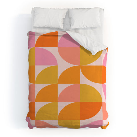 June Journal Mid Century Mod Geometry Duvet Cover