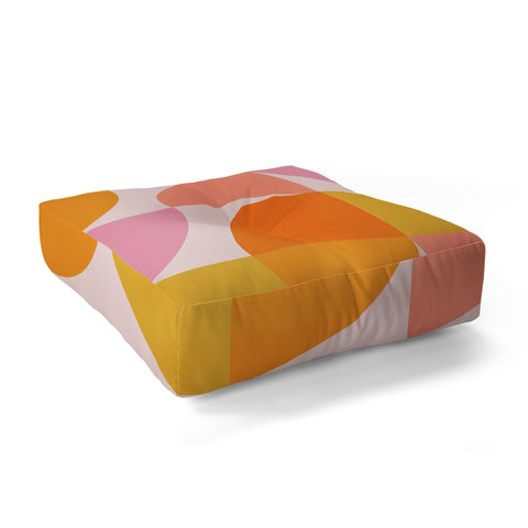 June Journal Mid Century Mod Geometry Floor Pillow Square