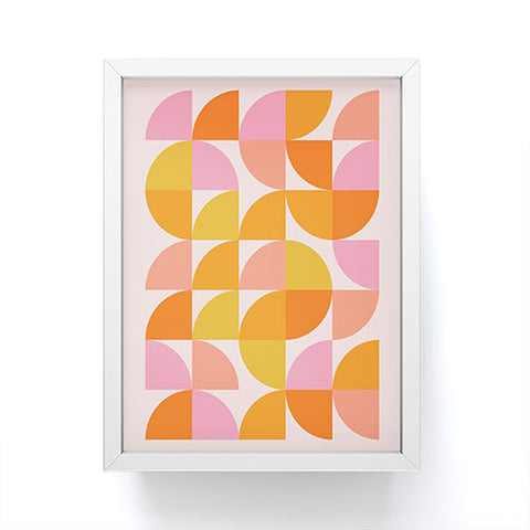 June Journal Mid Century Mod Geometry Framed Mini Art Print
