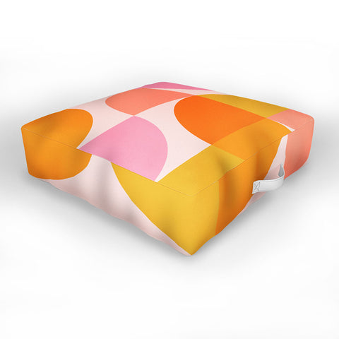 June Journal Mid Century Mod Geometry Outdoor Floor Cushion