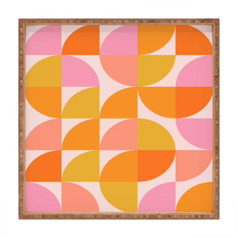 June Journal Mid Century Mod Geometry Square Tray