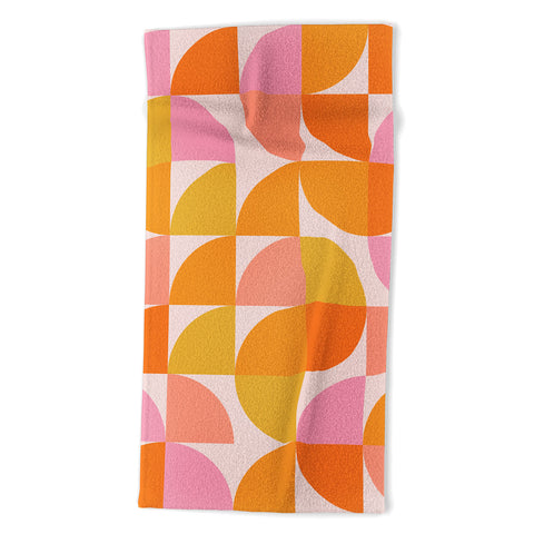 June Journal Mid Century Mod Geometry Beach Towel