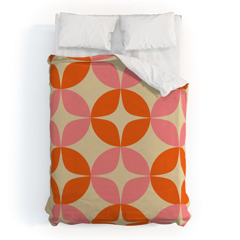 June Journal Mid Century Modern Pattern Duvet Cover