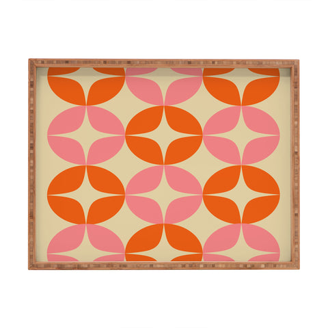 June Journal Mid Century Modern Pattern Rectangular Tray