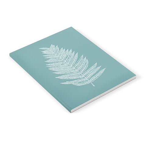 June Journal Minimalist Botanical in Teal Notebook
