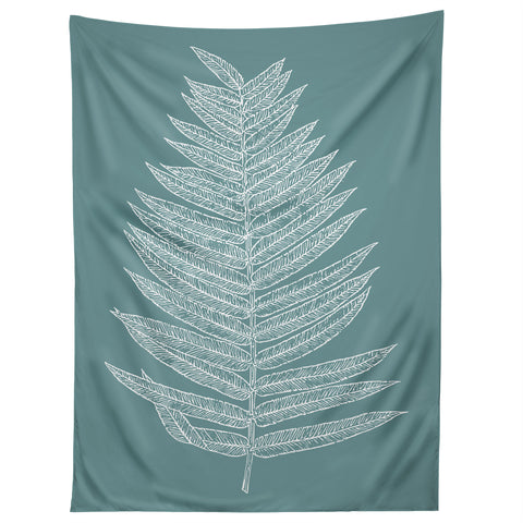 June Journal Minimalist Botanical in Teal Tapestry