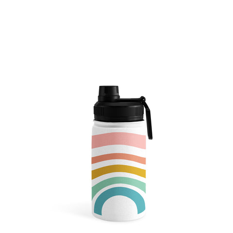 June Journal Minimalist Geometric Rainbow Water Bottle