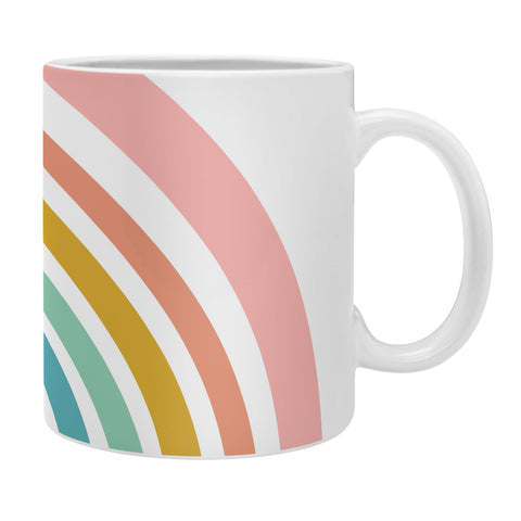 June Journal Minimalist Geometric Rainbow Coffee Mug