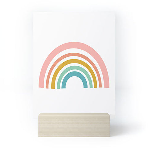 June Journal Minimalist Geometric Rainbow Mini Art Print