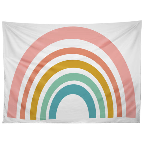 June Journal Minimalist Geometric Rainbow Tapestry