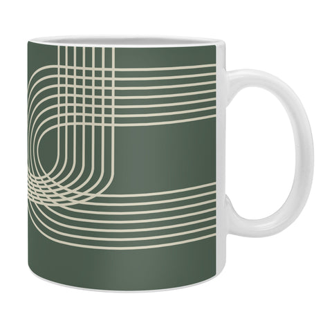 June Journal Minimalist Lines in Forest Coffee Mug