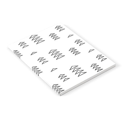 June Journal Minimalist Triangles in Black and White Notebook