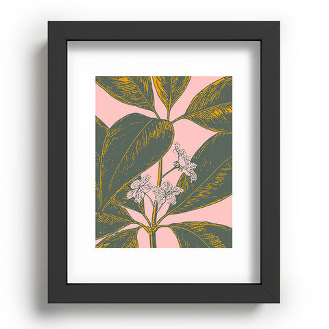 June Journal Modern Botanical Banana Leaf Recessed Framing Rectangle