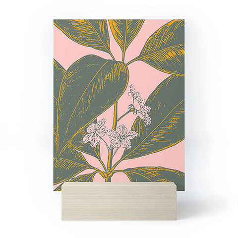 June Journal Modern Botanical Banana Leaf Mini Art Print