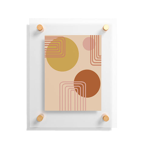 June Journal Modern Desert Abstract Shapes Floating Acrylic Print
