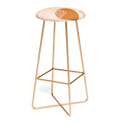 June Journal Modern Desert Abstract Shapes Bar Stool