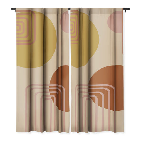 June Journal Modern Desert Abstract Shapes Blackout Non Repeat