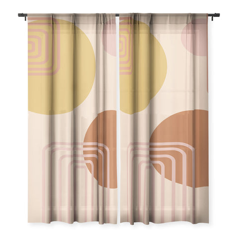 June Journal Modern Desert Abstract Shapes Sheer Non Repeat