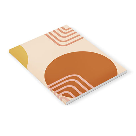 June Journal Modern Desert Abstract Shapes Notebook