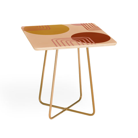 June Journal Modern Desert Abstract Shapes Side Table