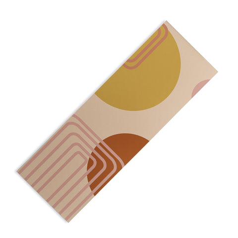June Journal Modern Desert Abstract Shapes Yoga Mat