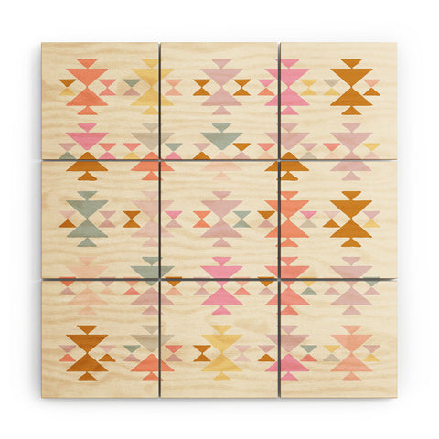 June Journal Painted in Pastel Wood Wall Mural