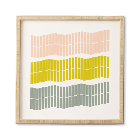 June Journal Pastel Piano Keys Framed Wall Art