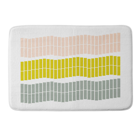 June Journal Pastel Piano Keys Memory Foam Bath Mat
