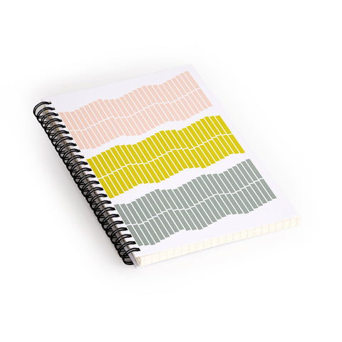 June Journal Pastel Piano Keys Spiral Notebook