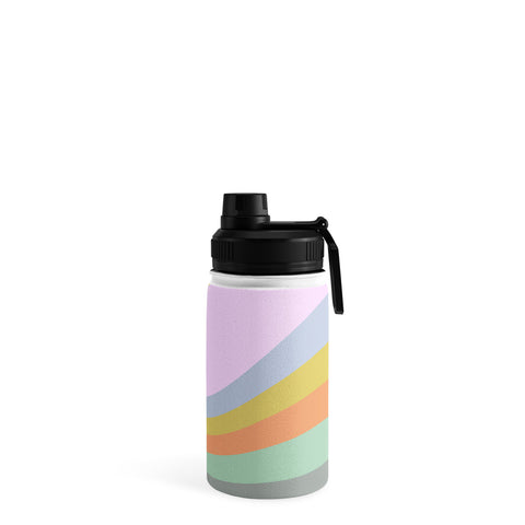 June Journal Pastel Rainbow Sunburst Water Bottle