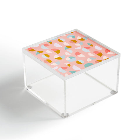June Journal Playful Geometry Shapes Acrylic Box