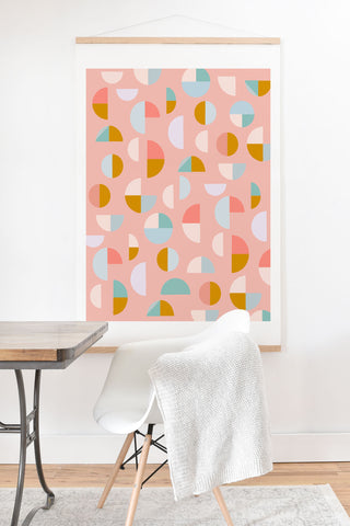 June Journal Playful Geometry Shapes Art Print And Hanger