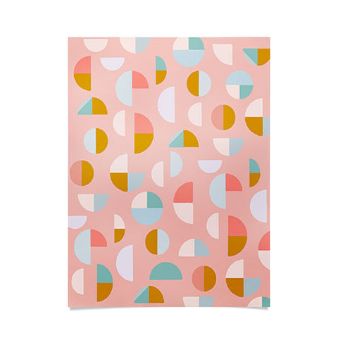 June Journal Playful Geometry Shapes Poster