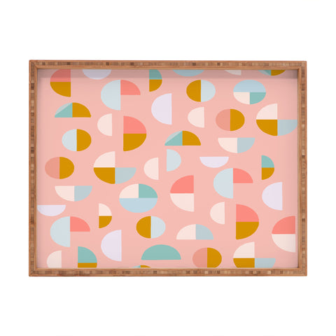 June Journal Playful Geometry Shapes Rectangular Tray
