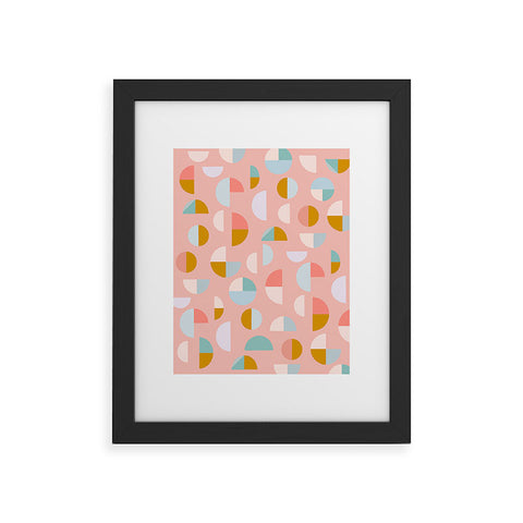 June Journal Playful Geometry Shapes Framed Art Print