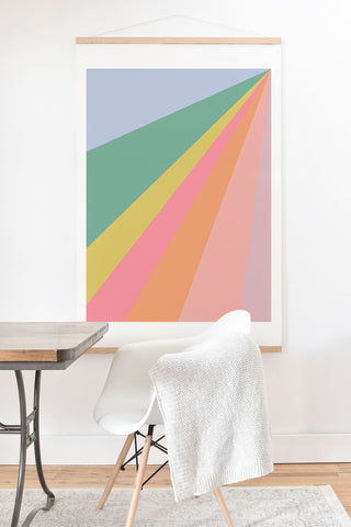 June Journal Rainbow Road Art Print And Hanger