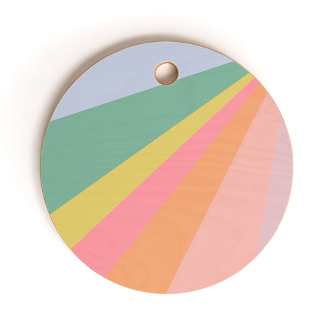 June Journal Rainbow Road Cutting Board Round