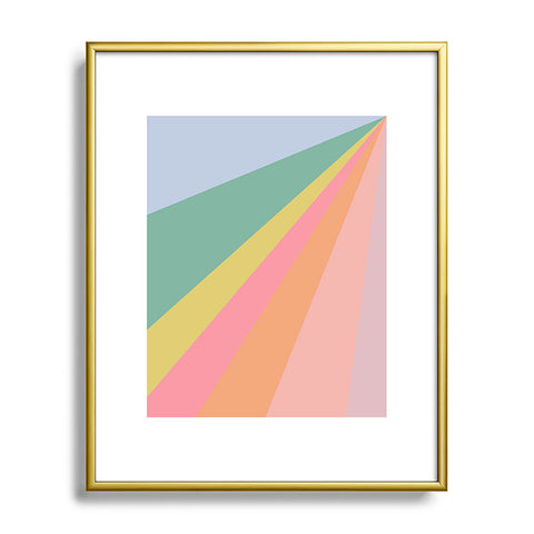 June Journal Rainbow Road Metal Framed Art Print