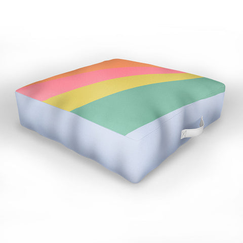 June Journal Rainbow Road Outdoor Floor Cushion