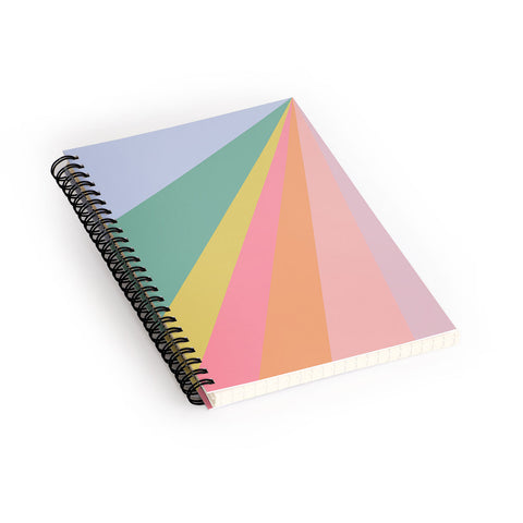 June Journal Rainbow Road Spiral Notebook