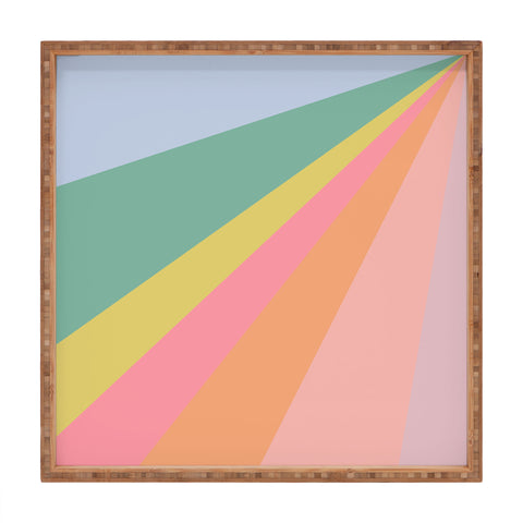 June Journal Rainbow Road Square Tray