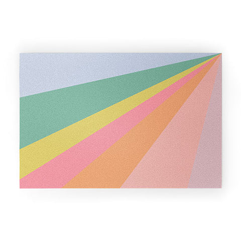 June Journal Rainbow Road Welcome Mat