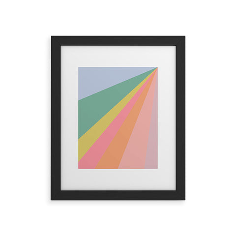 June Journal Rainbow Road Framed Art Print