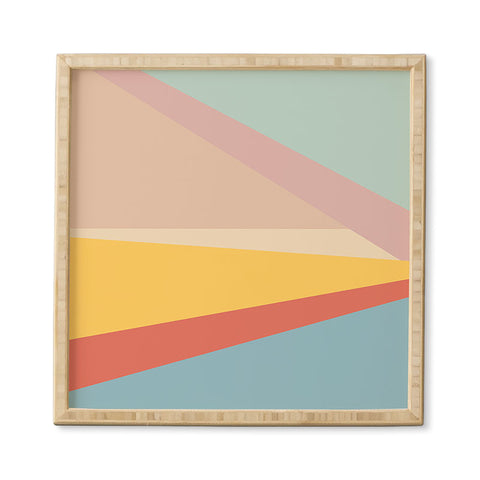 June Journal Retro Abstract Geometric Framed Wall Art