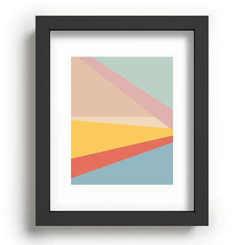 June Journal Retro Abstract Geometric Recessed Framing Rectangle