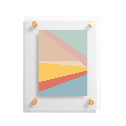 June Journal Retro Abstract Geometric Floating Acrylic Print
