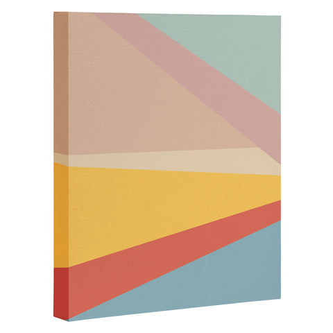 June Journal Retro Abstract Geometric Art Canvas