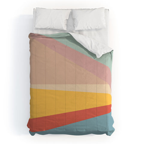 June Journal Retro Abstract Geometric Comforter
