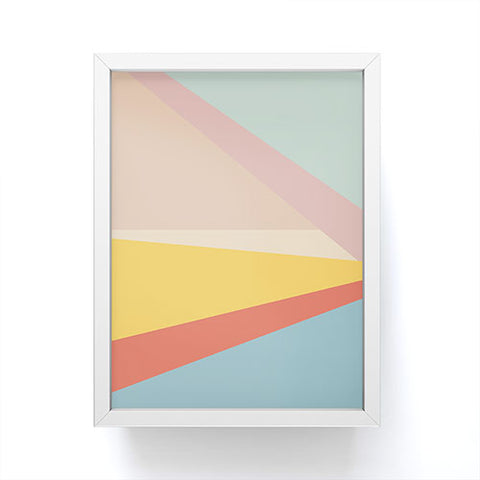 June Journal Retro Abstract Geometric Framed Mini Art Print